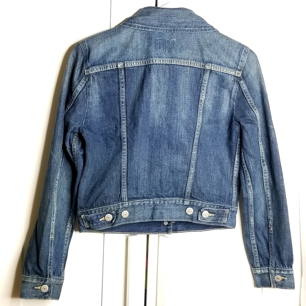 Levi’s Women's Trucker Blue Jean Jacket S40117 Dark Denim Size Small - Picture 4 of 13